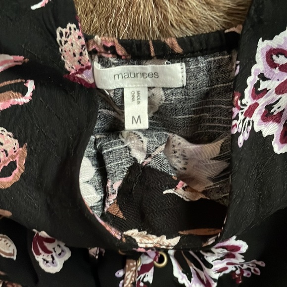 Maurices Floral Peplum Top - Picture 7 of 8